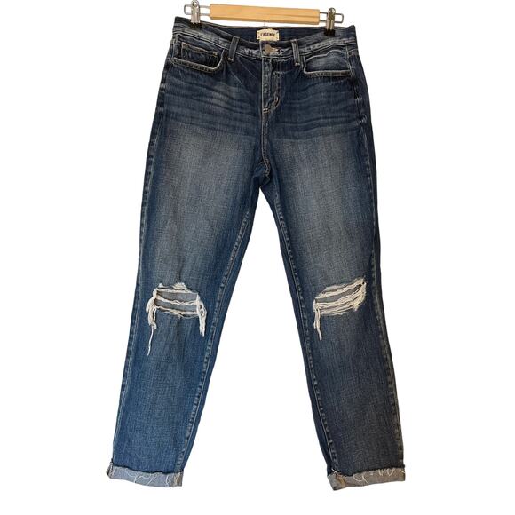 L' AGENCE Olga Cuffed Cigarette Jeans in Amarillo Size 27 - Picture 2 of 7